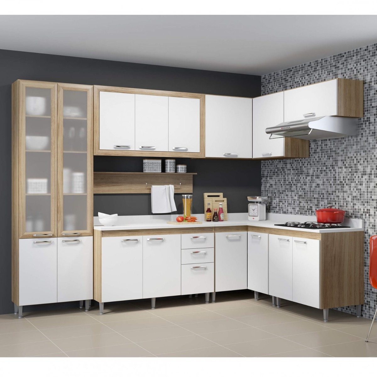 Cozinha Completa Com Tampo E Vidro 16 Portas 9 Pe As Hg R 2 499 Cozinha Completa Com Tampo E Vidro 16 Portas 9 Pe As Hg R 2 499