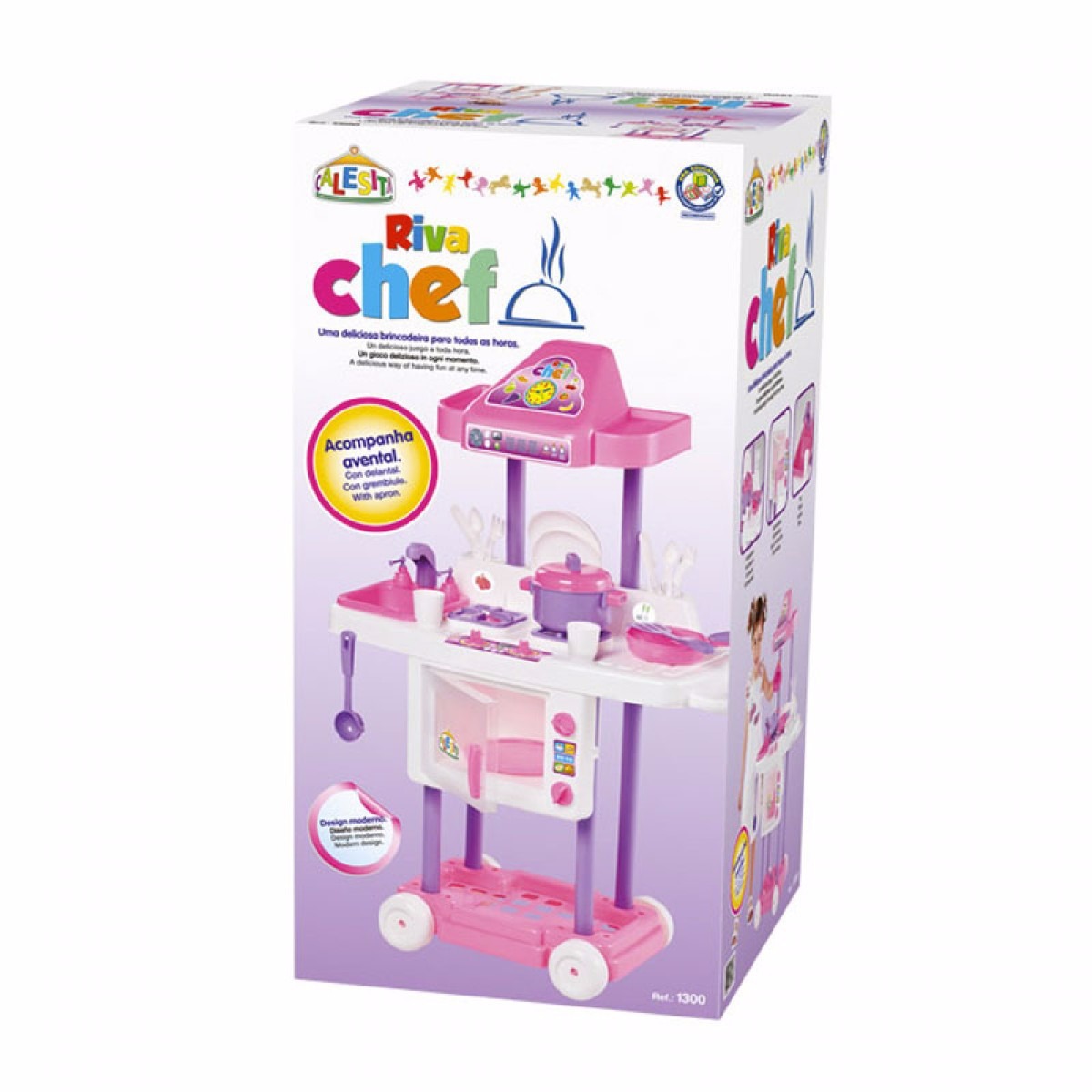 Cozinha Infantil Riva Chef Completa Calesita 1302 R 149 90 Em Cozinha Infantil Riva Chef Completa Calesita 1302 R 149 90 Em
