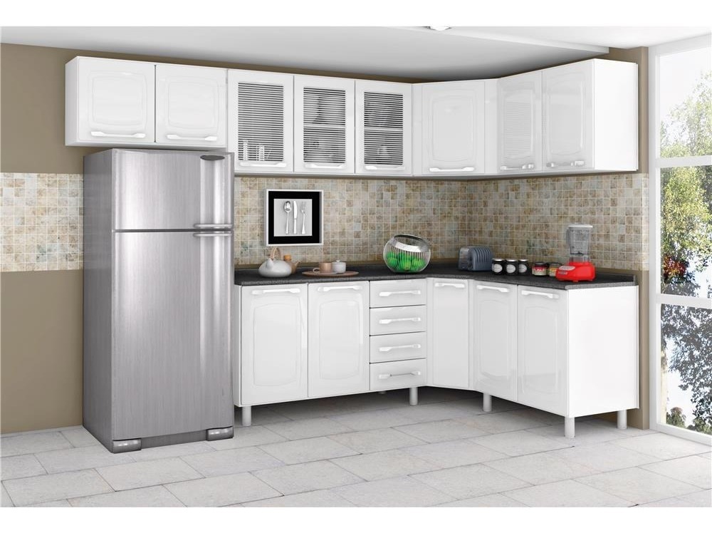 Armario De Geladeira Itatiaia Diamante Ipg2 C Com 2 Portas Branco Cozinha Modulada Casas Bahia 313504