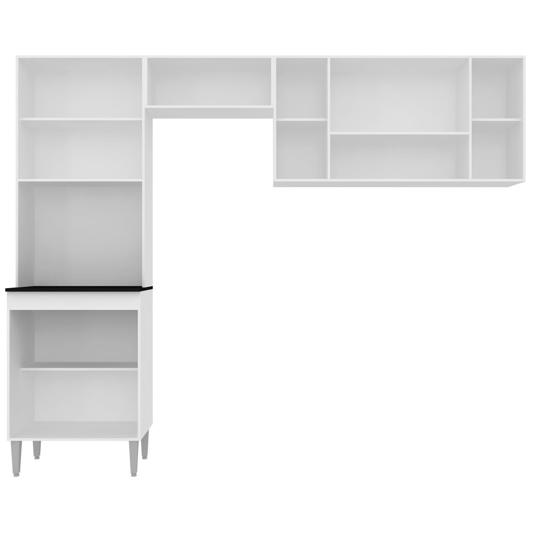 Cozinha Poquema Manuela 8 Portas Branco E Preto R 461 89 Em Cozinha Poquema Manuela 8 Portas Branco E Preto R 461 89 Em