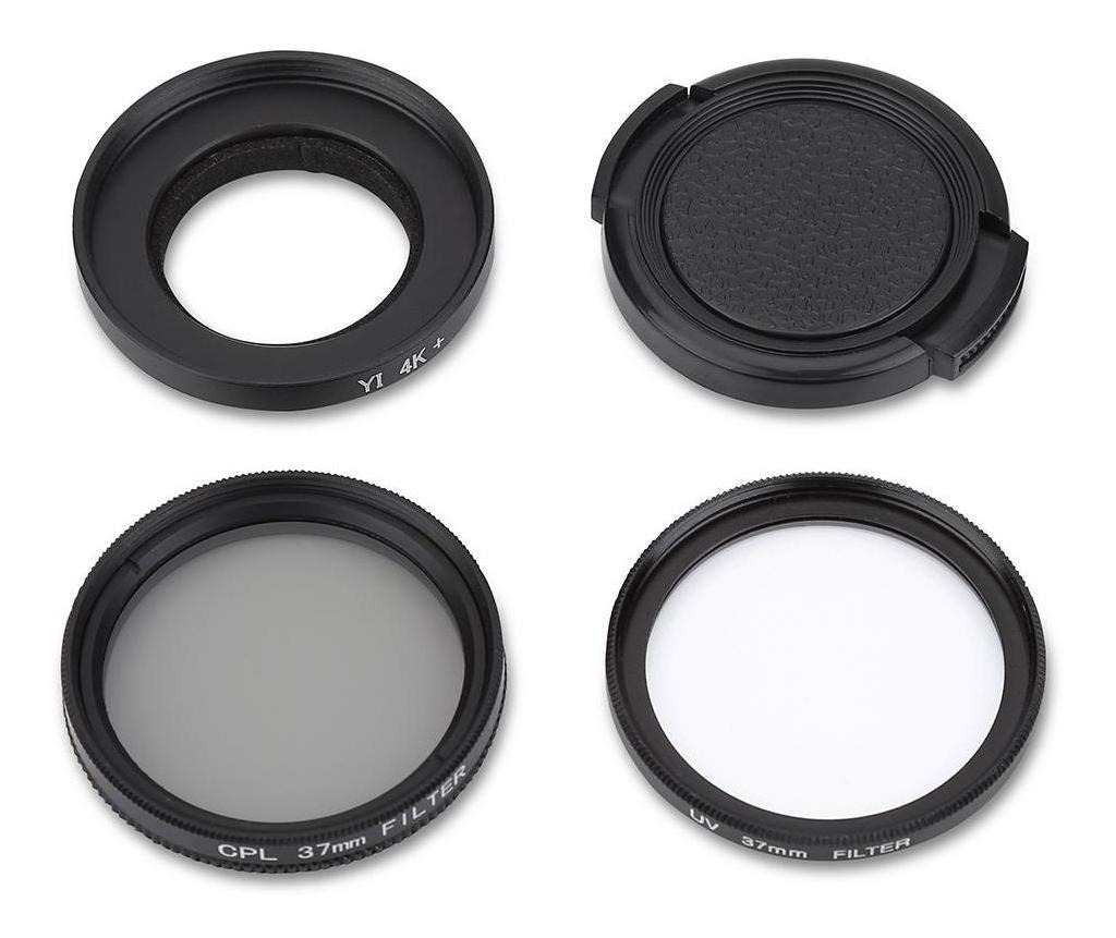 UV 37mm Lente Filtro Protector Accesorio Para YI 4K Deportes De Acción Cámara HD CPL