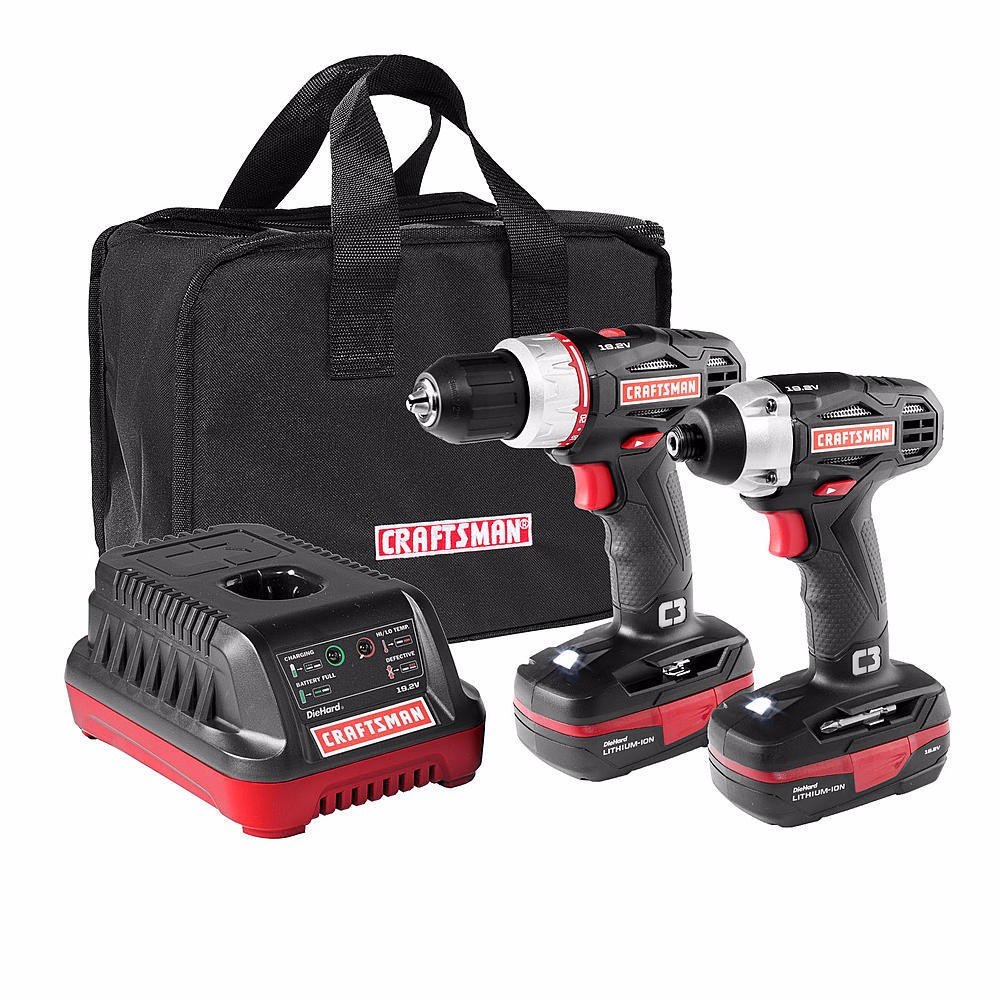Craftsman C3 19.2 Volt Drill Impact Driver Combo Kit 4,500.00 en