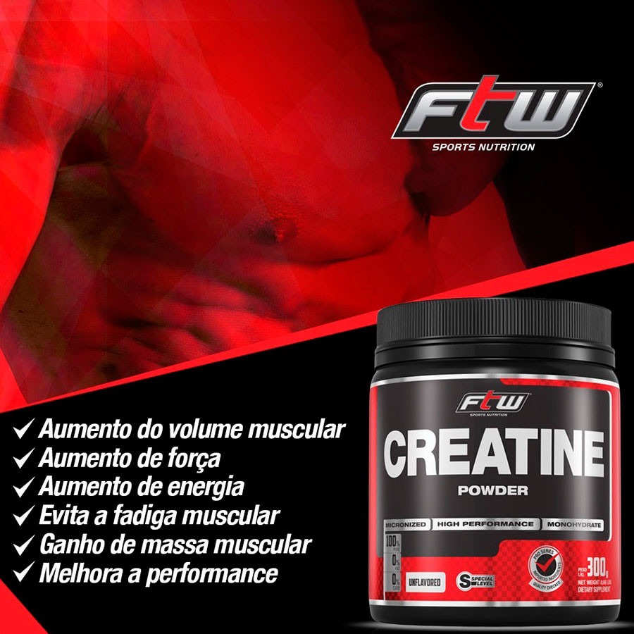 Creatina é Melhor Em Pó Ou Capsula Creatina Em Pó Powder Ftw - Fitoway - 300g - R$ 57,99 em Mercado Livre