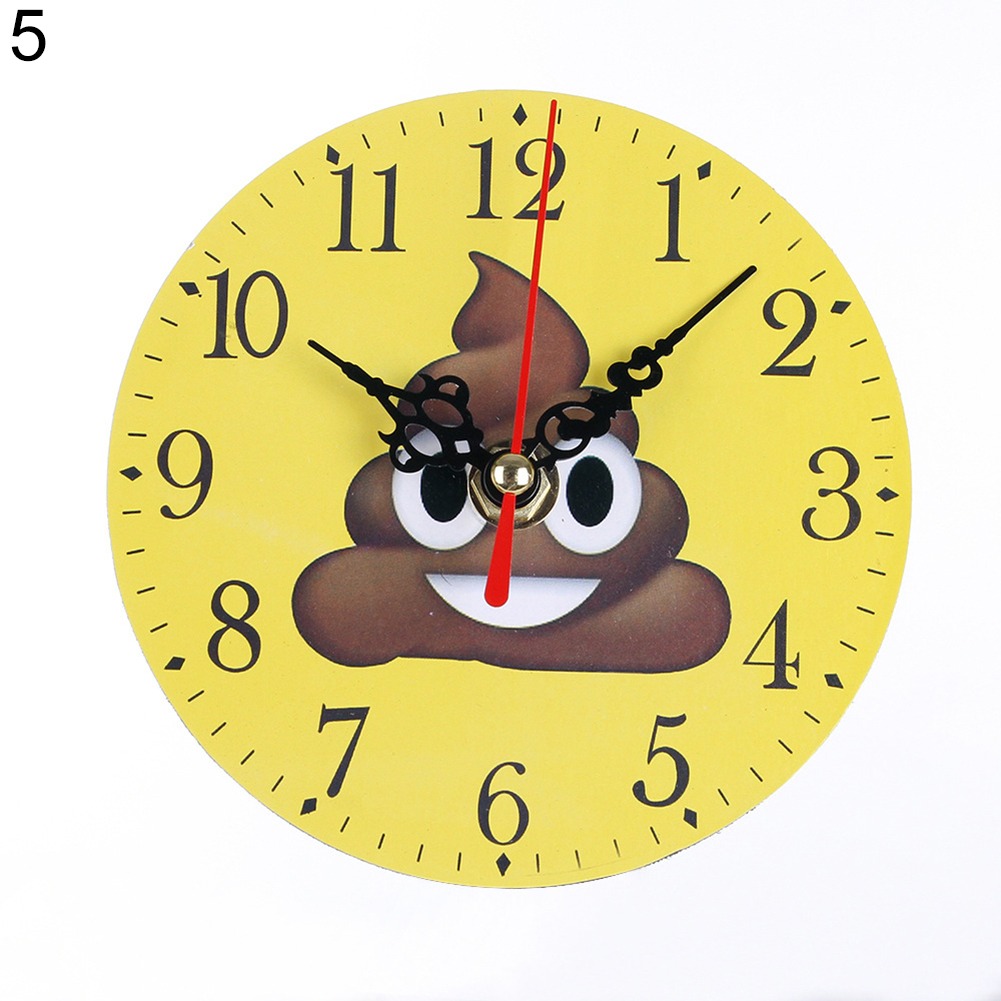 Creativo Divertido Dibujos Animados Emoji Ronda Reloj De Par - $ 253.49