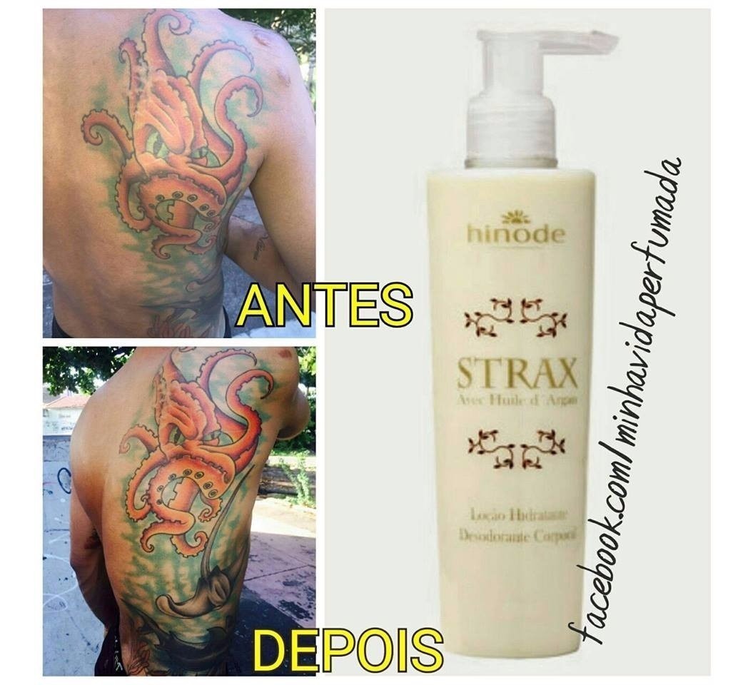 Creme Para Remover Tatuagem Funciona Creme Hidratante Óleo Argan Tatuagem Tattoo Strax Hinode - R$ 33,00 em