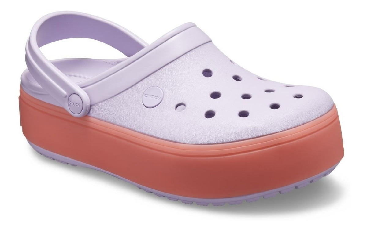lavender crocband clog