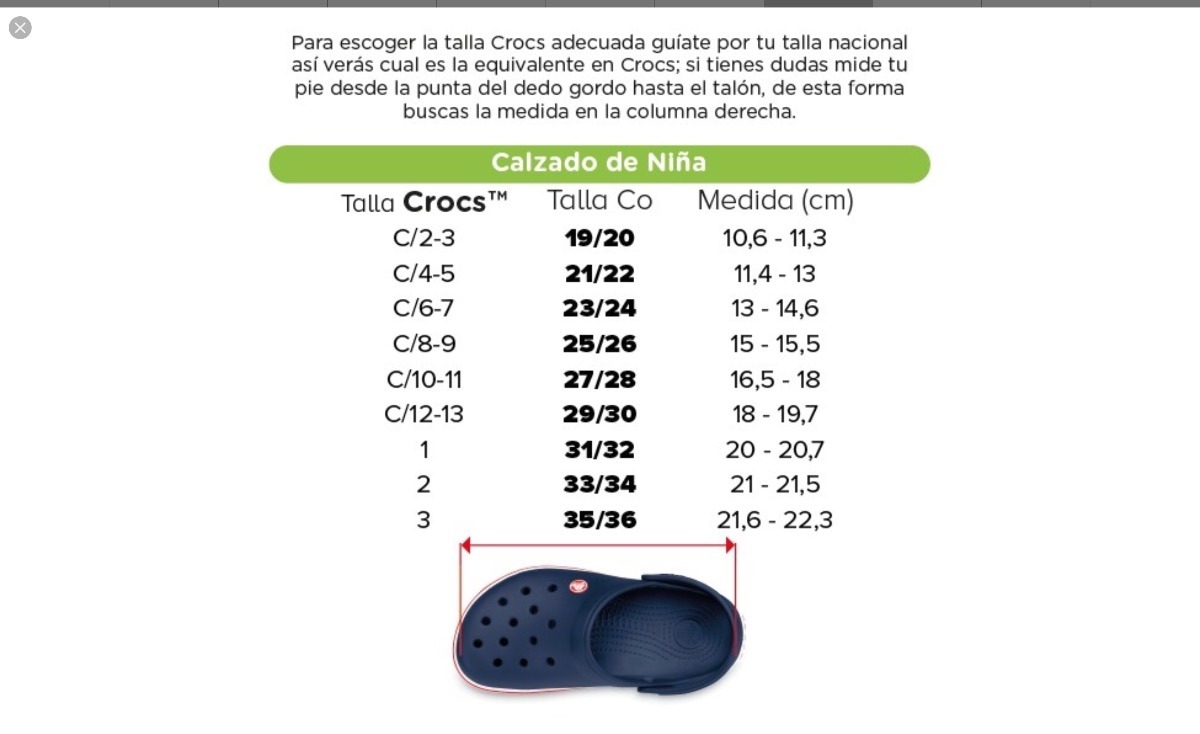 crocs c 11 in cm