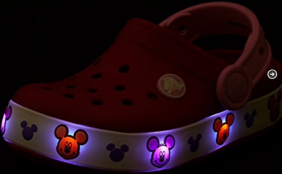 crocs lights mickey