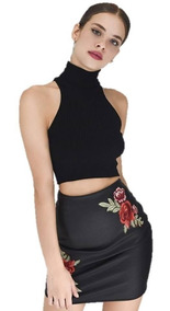 polera cuello alto mujer