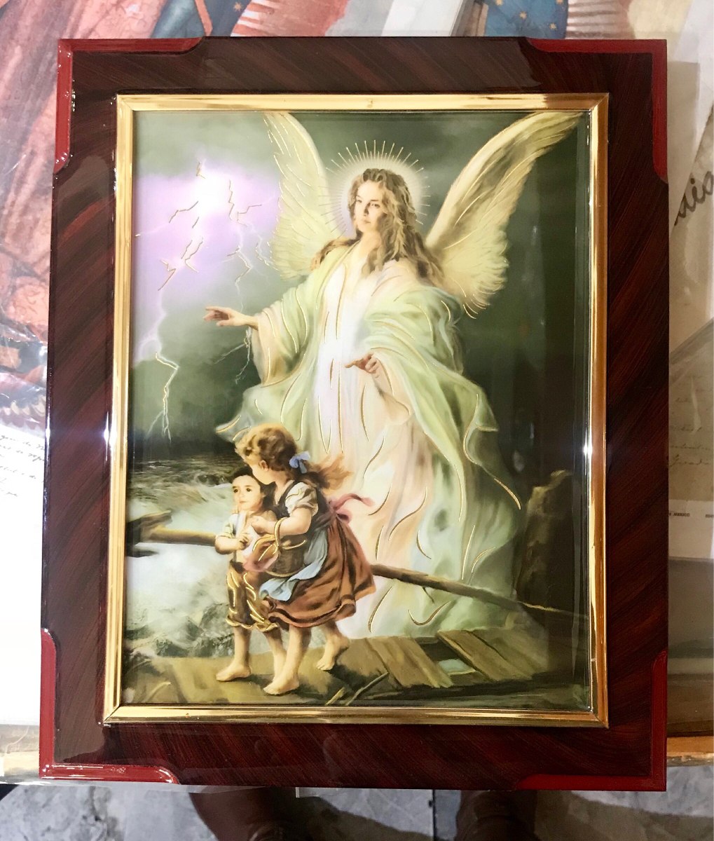 Cuadro Del Ángel De La Guarda - $ 150.00 en Mercado Libre