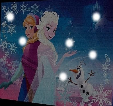 Cuadro disney frozen elsa y anna para recamara con luces led ... Cuartos de frozen