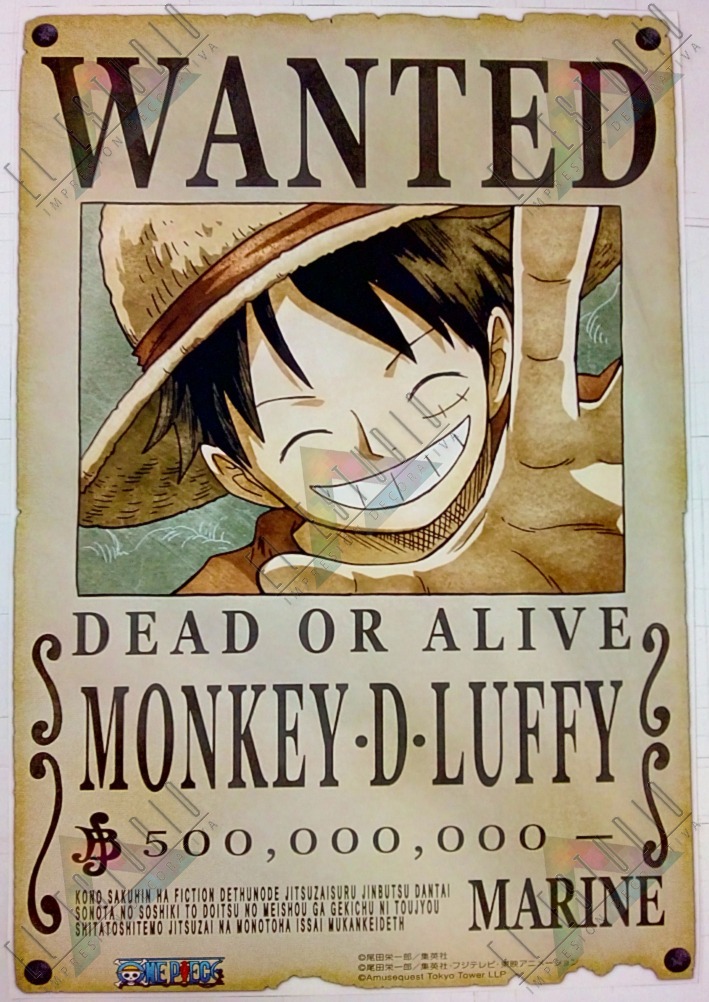 One Piece Wanted Poster Template from http2.mlstatic.com