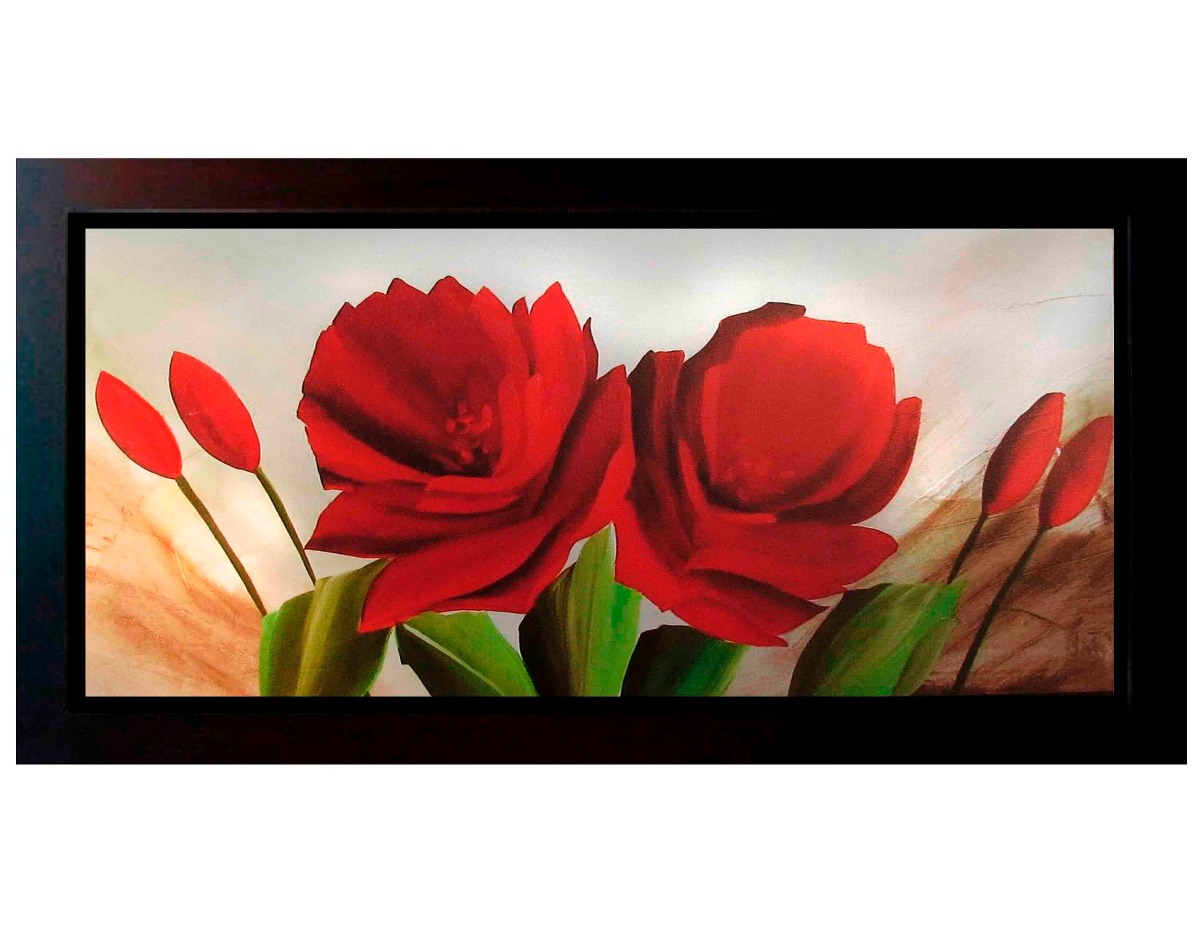 cuadros al oleo de flores modernos cuadros de flores modernos 140x60 con o sin marco madera cuadros al oleo de flores modernos cuadros de flores modernos 140x60 con o sin marco madera