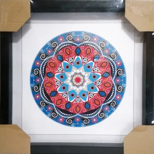Casaojeda Decoraciones Cuadros De Mandalas Con Marco Vidrio Protector 30x30 Cm 5 490