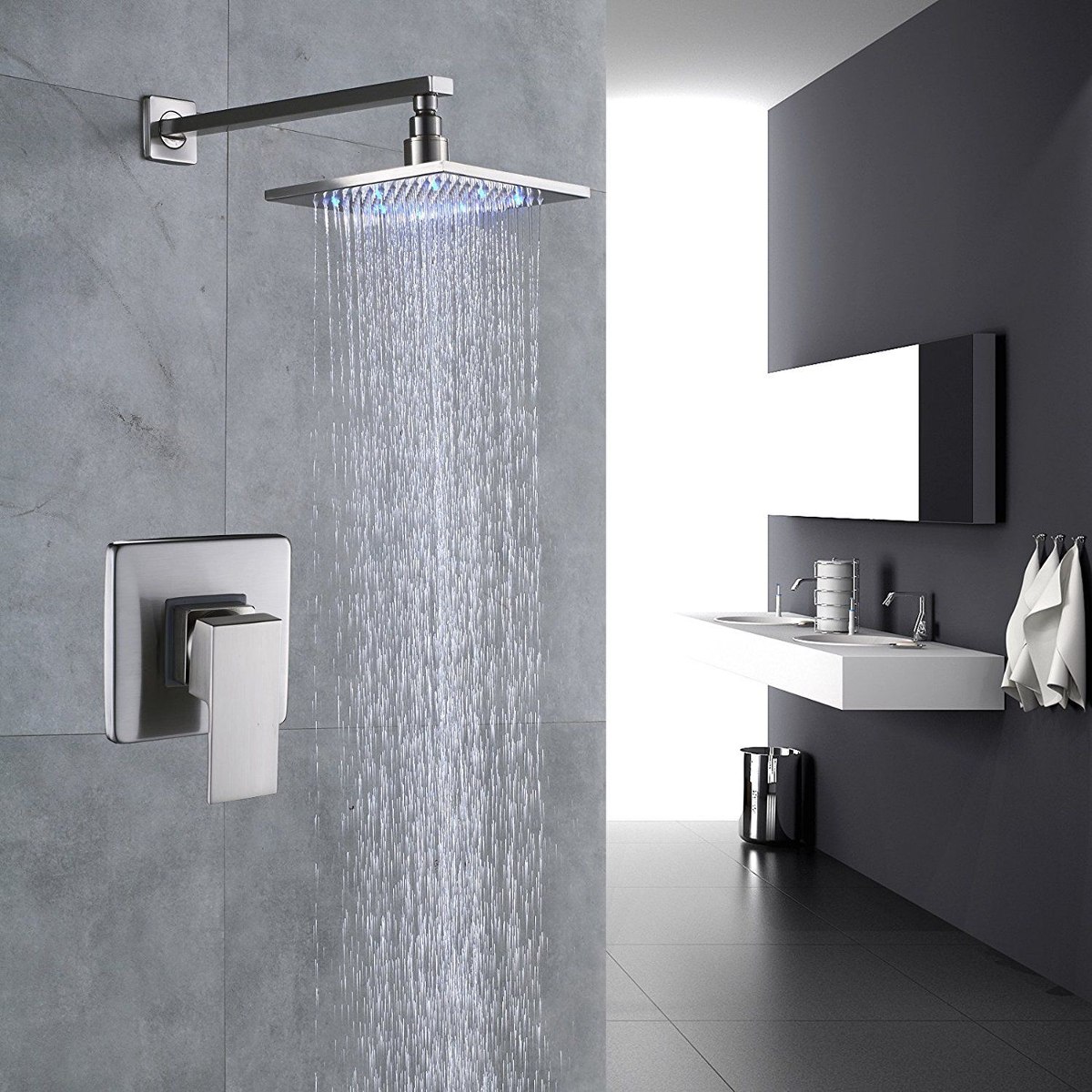 Cuarto De Baño Led 12 Lluvia Ducha Cabeza De Ducha Con - $ 1.210.990 ... Cuarto De Baño Led 12 Lluvia Ducha Cabeza De Ducha Con - $ 1.210.990 ...