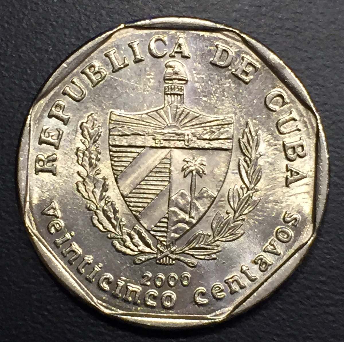 Cub004 Moneda Cuba 25 Centavos 2000 Xfau Ayff 41.00 en Mercado Libre