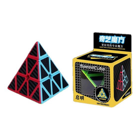 Cubo Rubik Qiyi Pyraminx Qiming Carbono - Nuevo Original