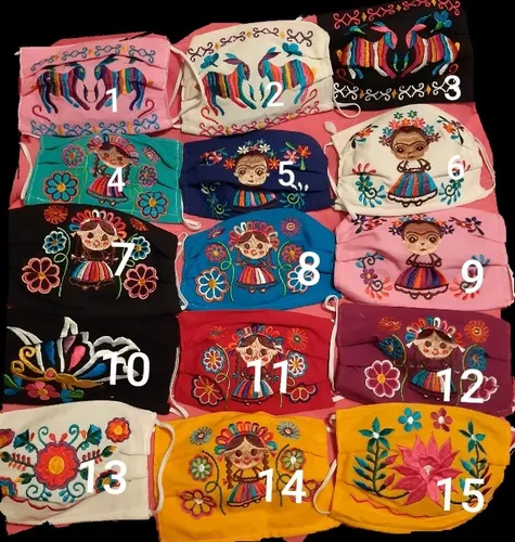 Cubreboca Artesanal 2 Capas De Tela 100% Lavable.
