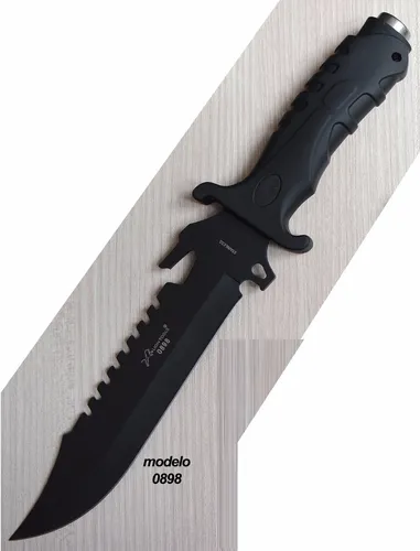 Cuchillo Tipo Rambo Campismo Militar Pesca Táctico Monte Env