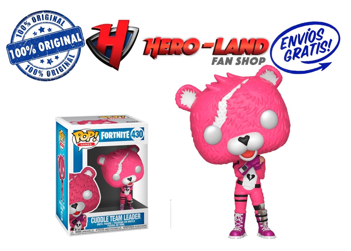 cuddle team leader fortnite funko pop oso rosa videojuegos cargando zoom - osito rosa de fortnite