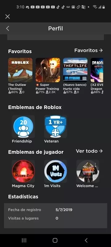 Cuenta De Roblox U S 8 00 En Mercado Libre - cuentas de roblox 2019