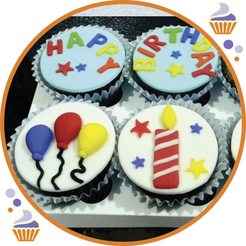 Cupcakes Personalizados Pack 06 Unid Cumpleaños