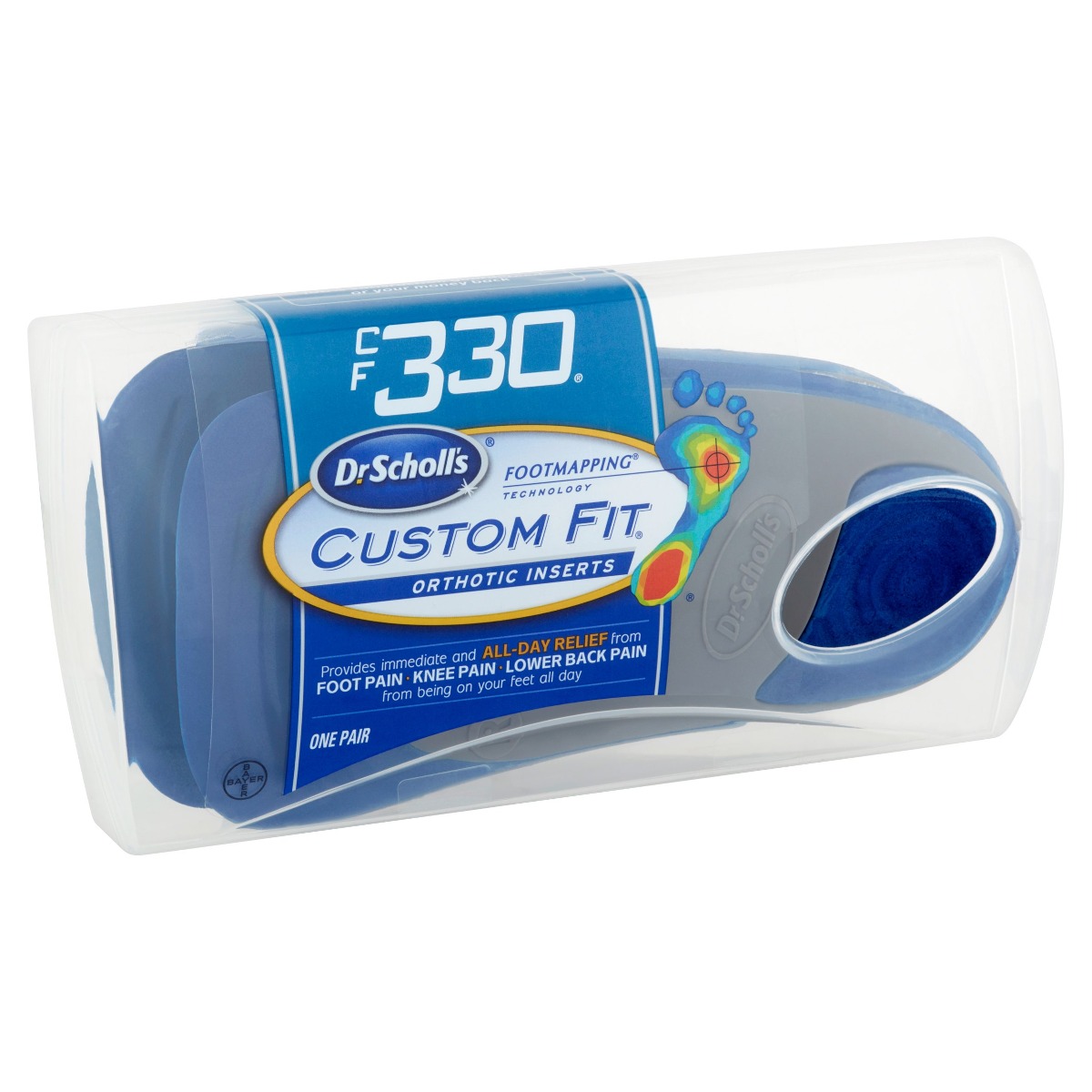 Scholl's Custom Fit Orthotic Inserts Dr 