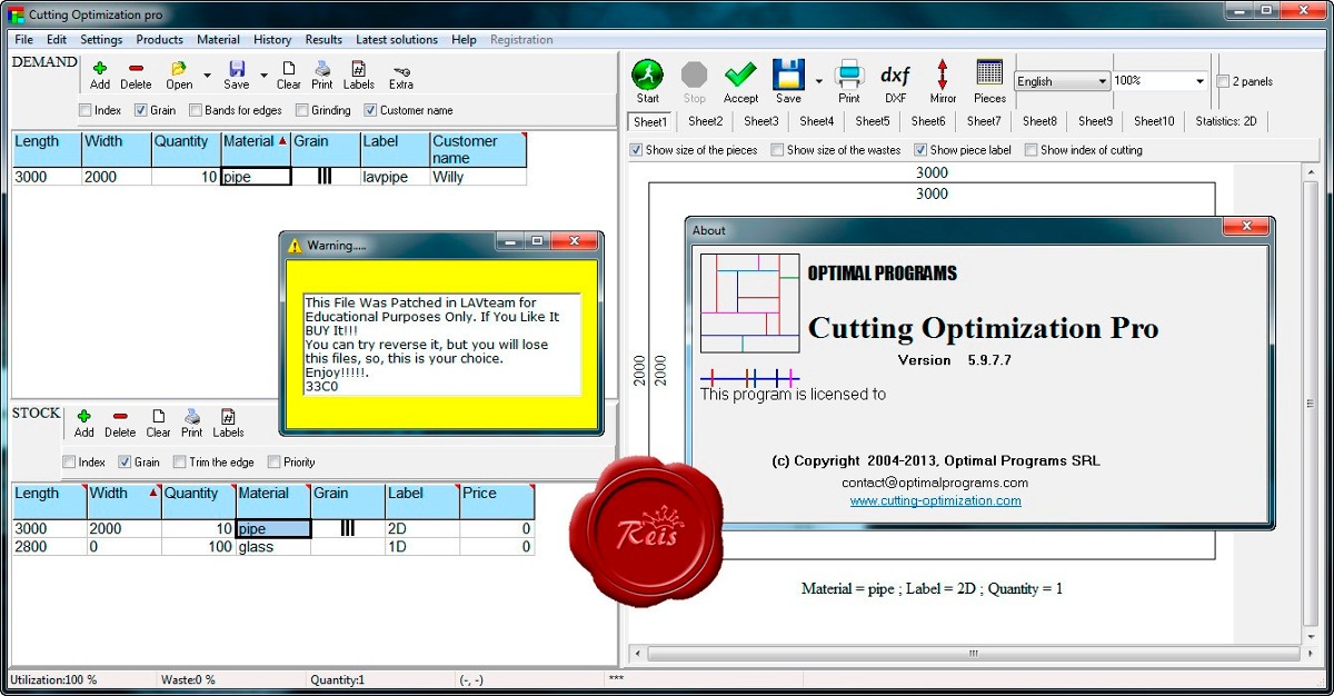 cutting optimization pro 5.9.9.3 registration key