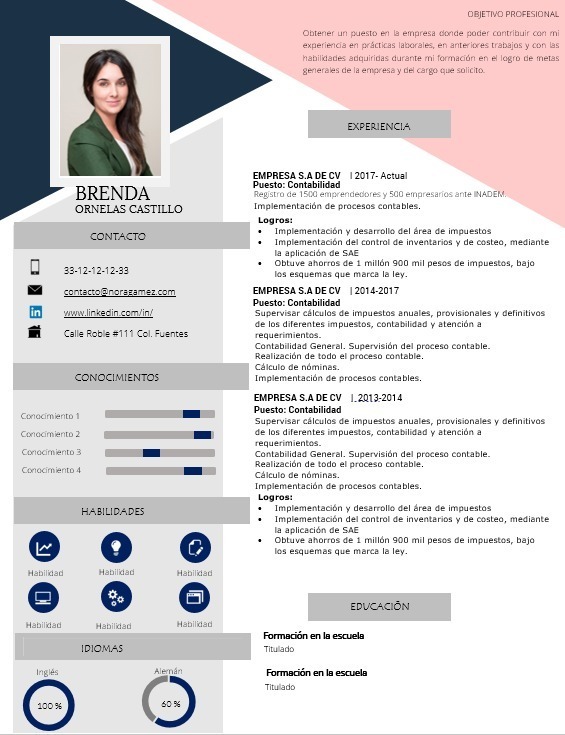 Cv Curriculum Vitae - Plantilla Cv Manet - $ 350.00 en ...