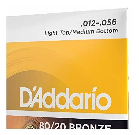 D/'Addario EJ14 80//20 Bronze Bluegrass 12-56 Acoustic Guitar Strings