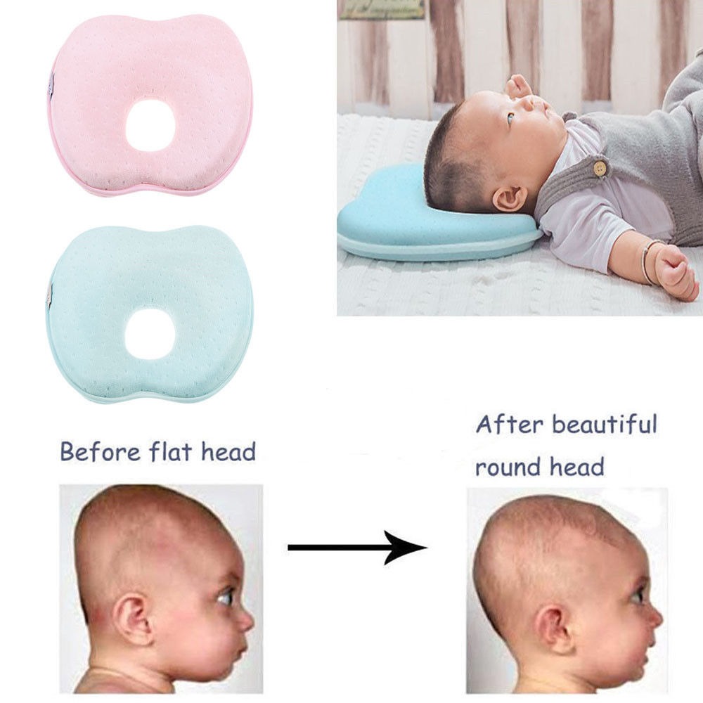 Almohada bebé prevenir almohadas planas contra el rollo de cabeza de cuello