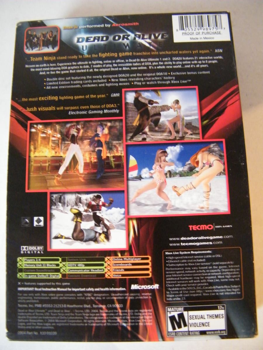 Dead Or Alive Ultimate 2 Cds X Box 55000 En Mercado Libre 