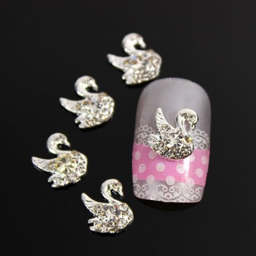 decoracion 10 uñas acrilico dijes bisuteria moños esteticas