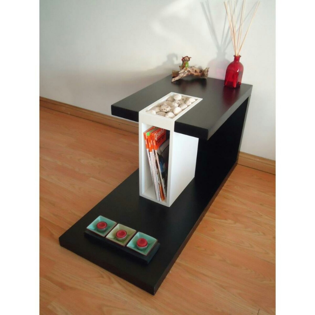 Mesa centro revistero minimalista decoración mueble repisa bs ...