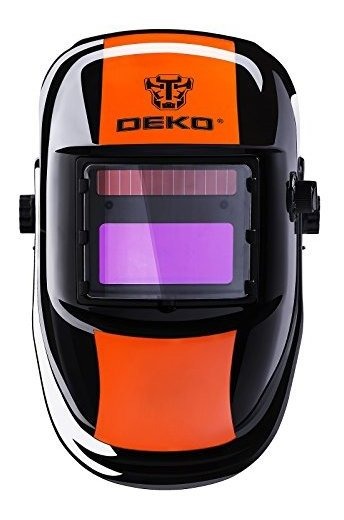 DEKO Solar Powered Auto Darkening Welding Helmet with Adjustable Shade Range