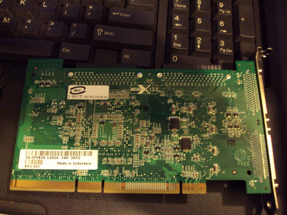 Adaptec Asc-39320a Dell Pci-x Dual Channel U320 SCSI RAID Card 39320