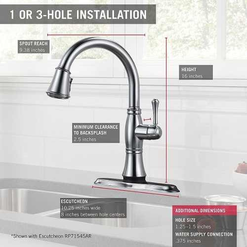 Delta Faucet 9197t Ar Dst Cassidy Single Handle Pull Down Ki