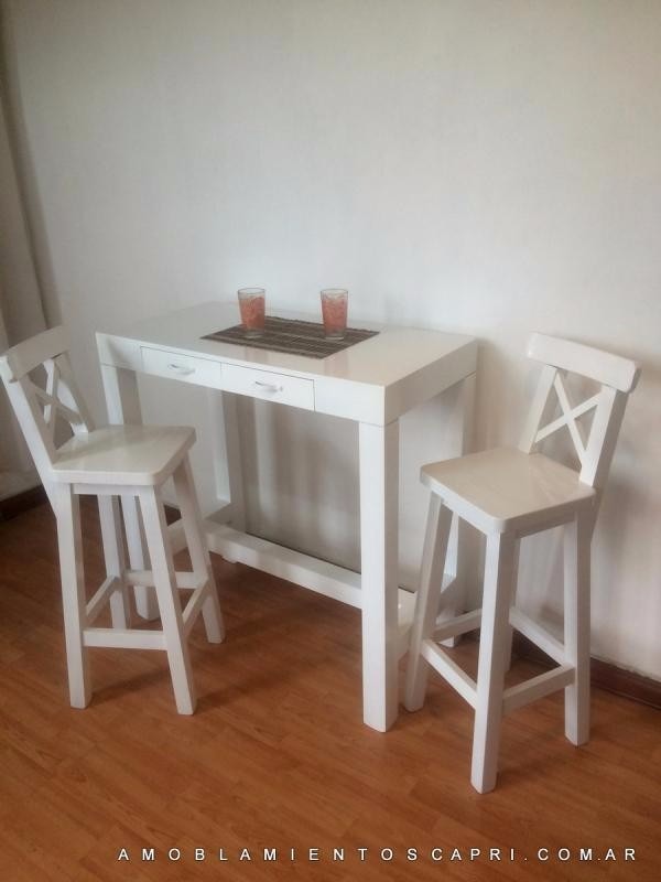 Desayunador barra cocina mesa auxiliar 2 bancos 5.700,00 ... Cocina con desayunador y bar