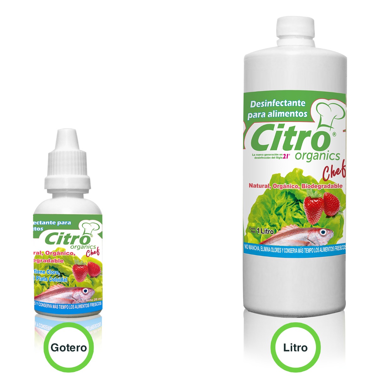 Desinfectante Citro Organics Para Frutas, Verduras 1lt - $ 110.00 en