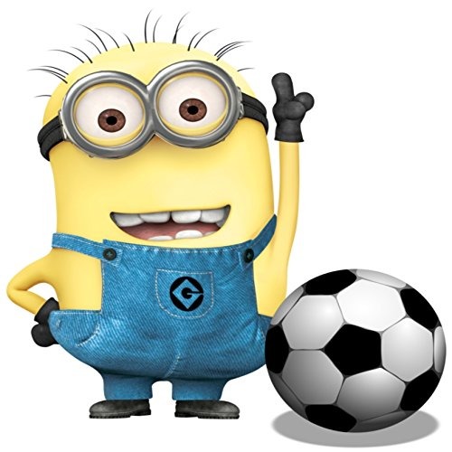 Despicable Me Minion Con Balón De Fútbol - Iron On Heat - $ 60.777 ...