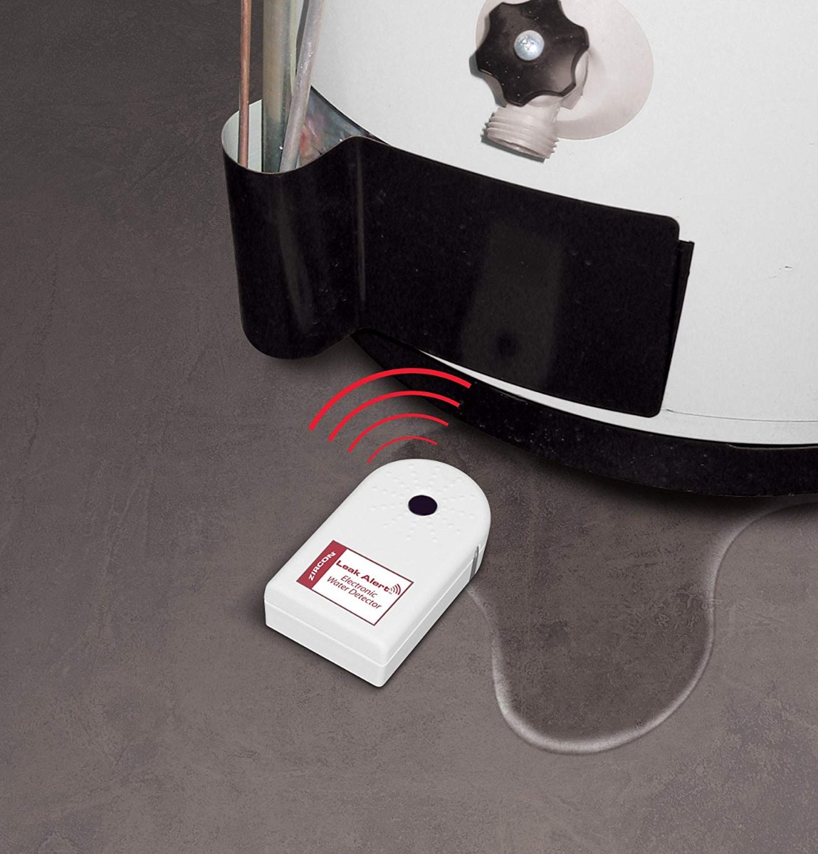 Zircon Detector de fugas de agua electr/ónico con alarma