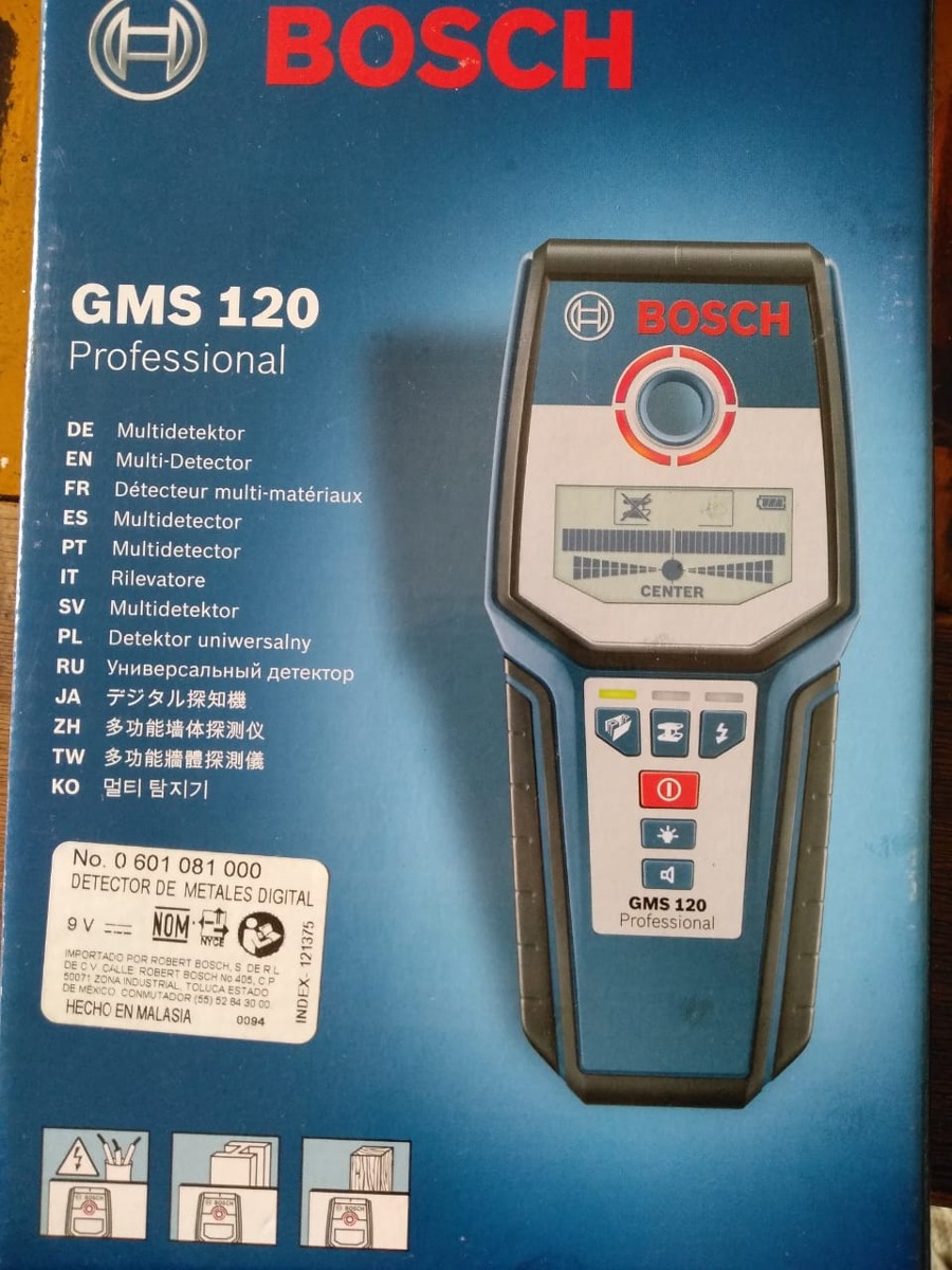 Detector De Metales Profesional Bosch Gms 120 1 750 00 En