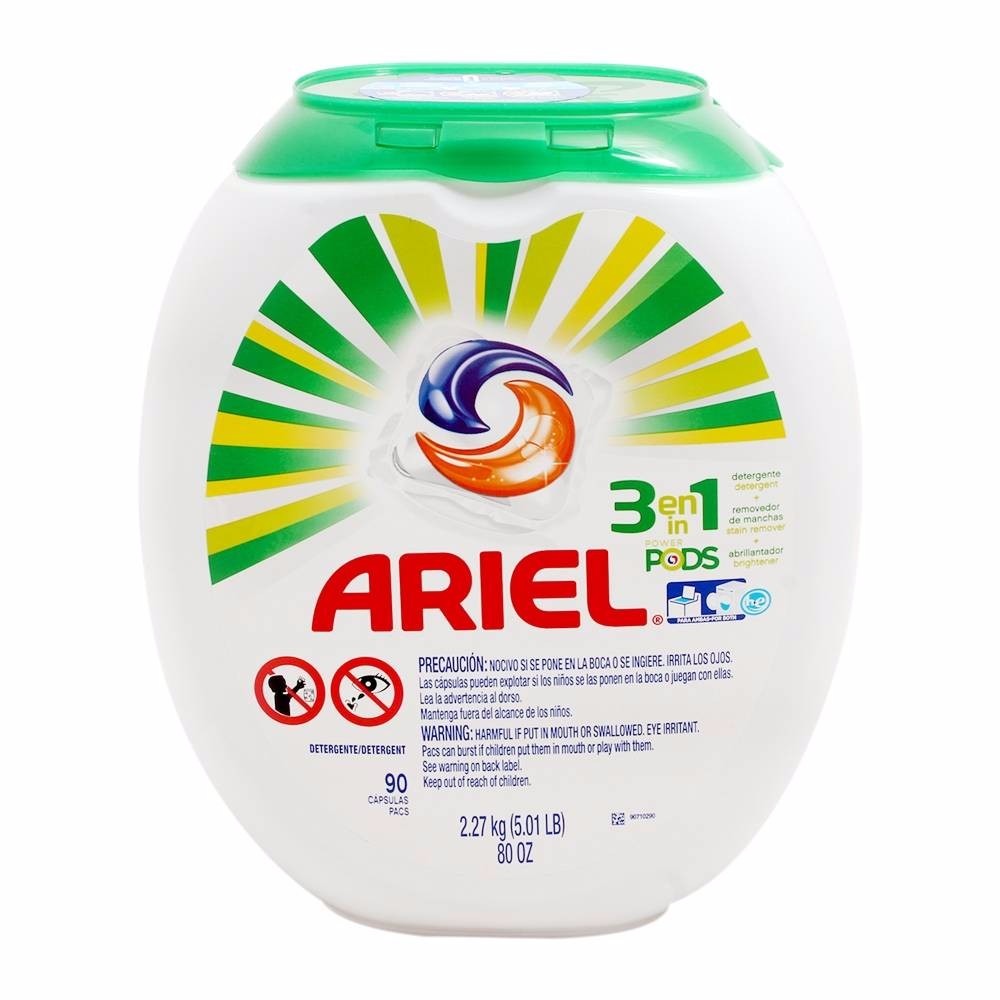 Detergente Ariel Cápsulas 3en1 Power Pods 90 Pzas - $ 599 ...
