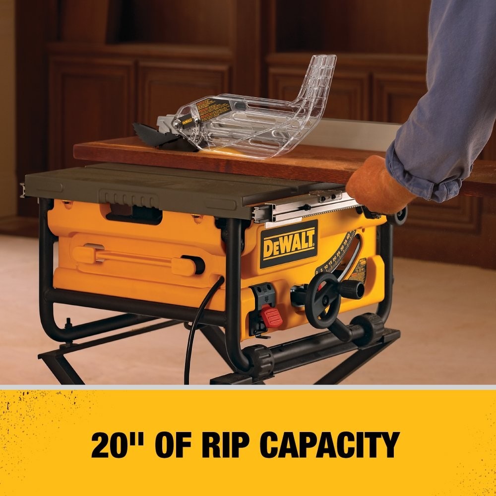 Dewalt Dw745 10 Inch Compact Job Site Table Saw With 20