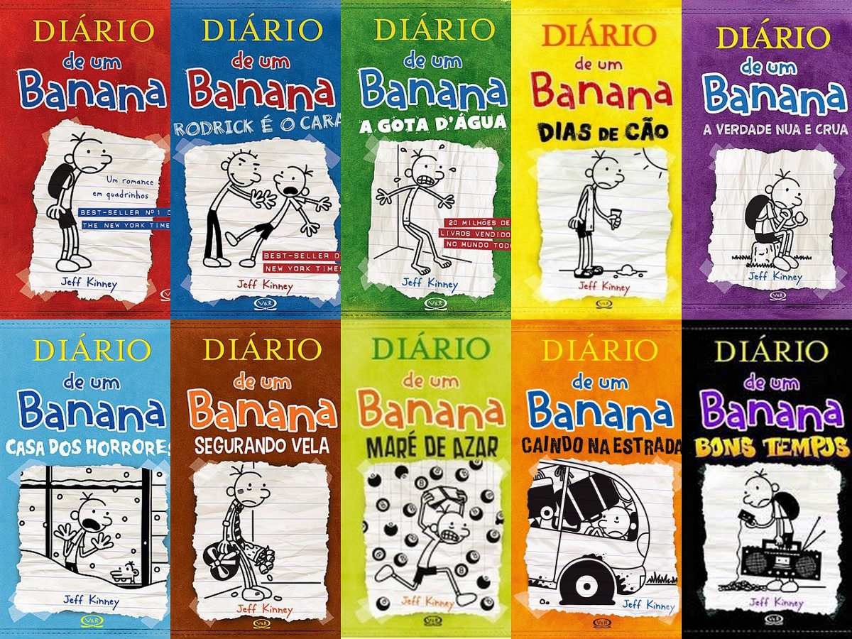 Diario De Um Banana Ler Diário De Um Banana Vol 1 Ao 10 +13 + O Livro Faça Você Mesm - R$ 396