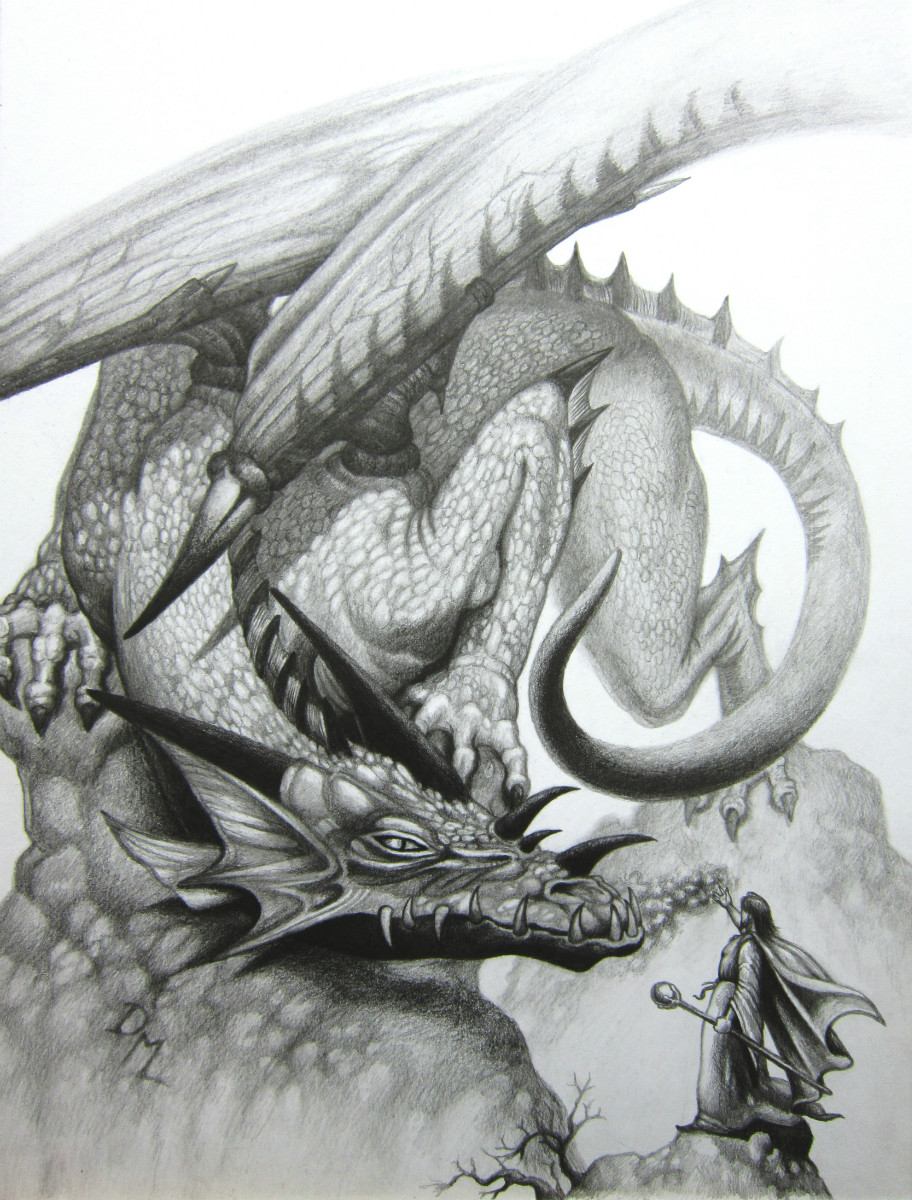 Dibujo A Lapiz Arte Fantastico Arte Original, Idd