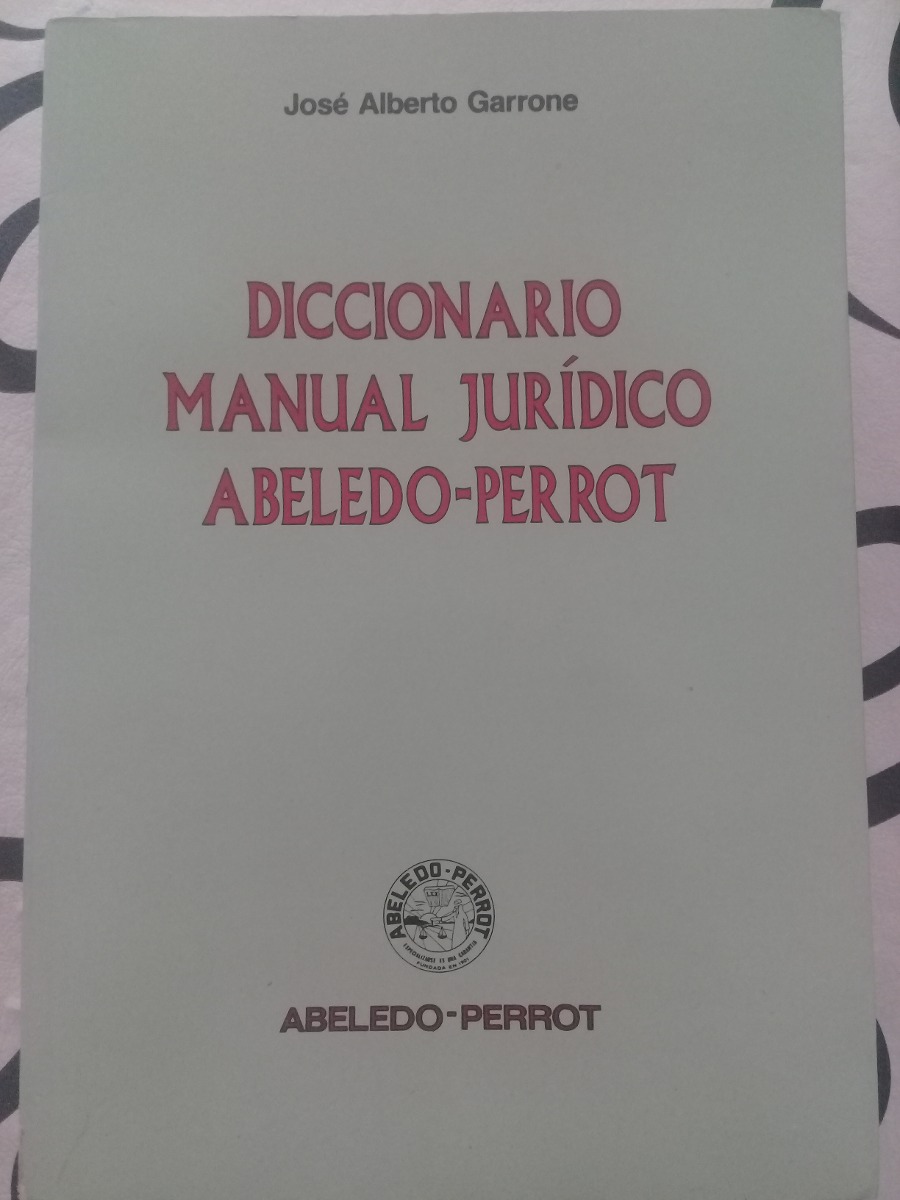 diccionario manual jurídico abeledo-perrot. Cargando zoom.