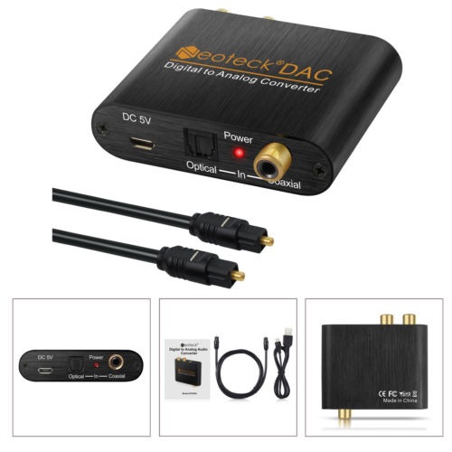 Digital A Analogico Convertidor Audio Adaptador 3 5mm Jack R Digital A Analogico Convertidor Audio Adaptador 3 5mm Jack R