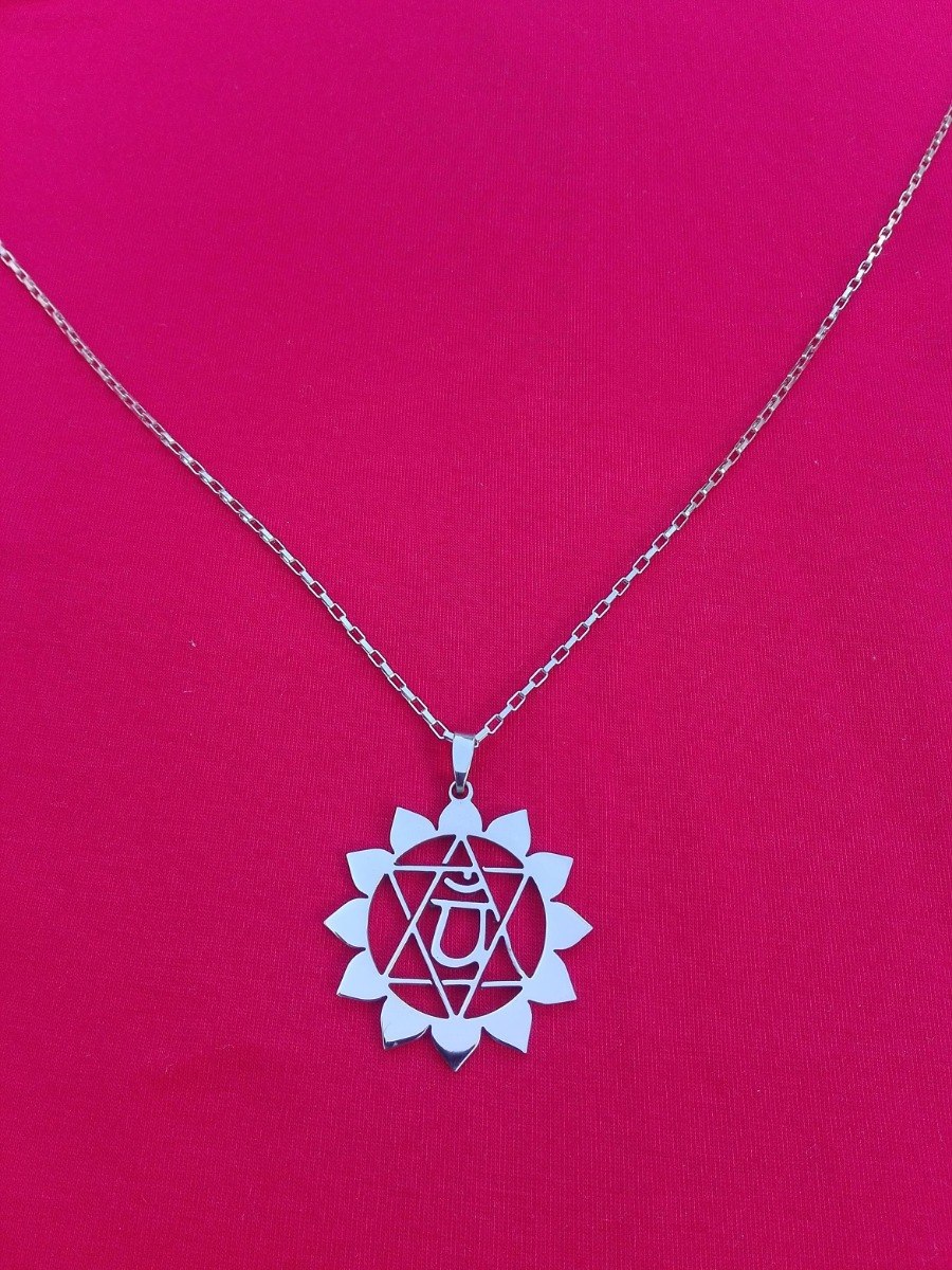 Dije Cuarto Chakra Anahata Acero Quirúrgico C Cadena Chacra - $ 450 ... Dije Cuarto Chakra Anahata Acero Quirúrgico C Cadena Chacra - $ 450 ...