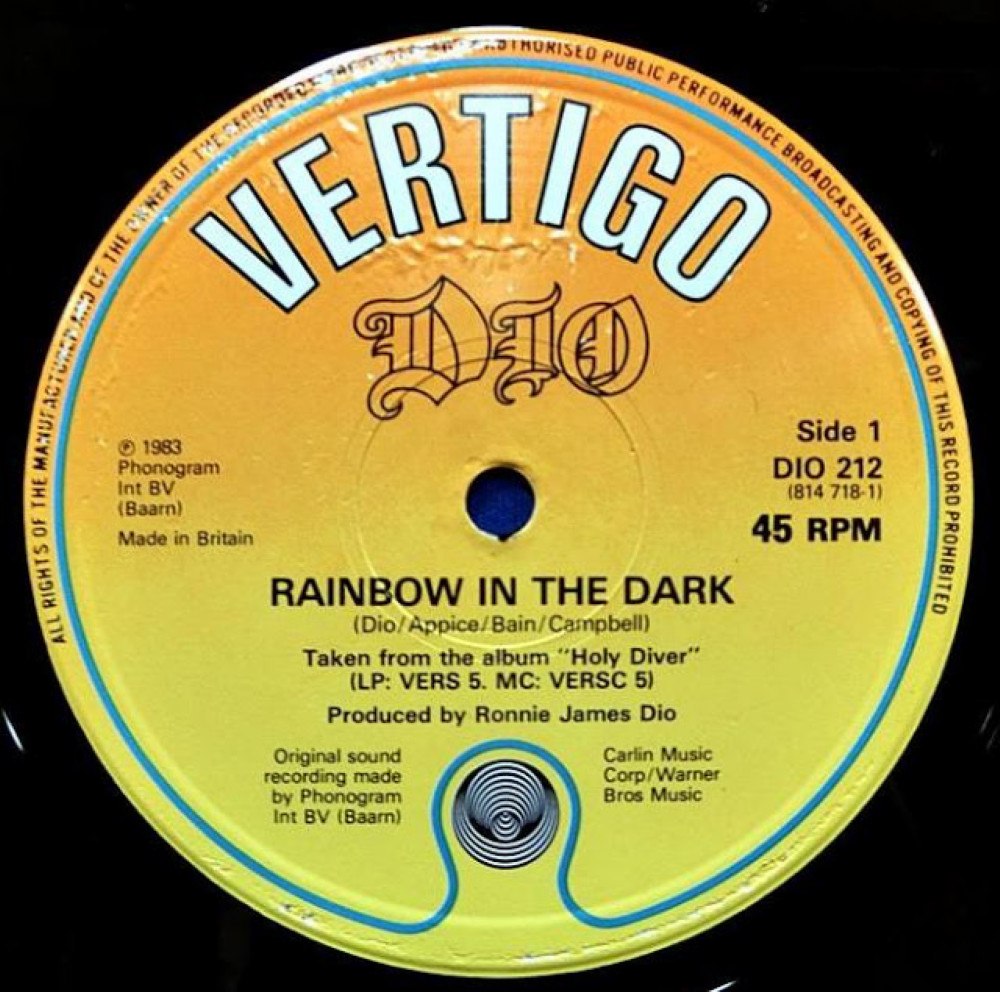 dio rainbow in the dark dio rainbow in the dark